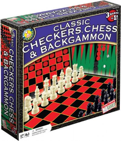 Classic Checkers Chess and Backgammon