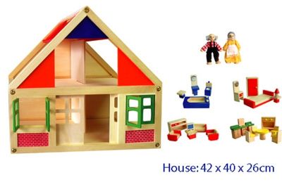 Dolls House with Furniture