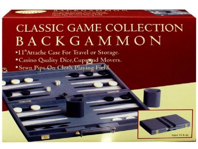Backgammon 11 inch Vinyl Attache Case