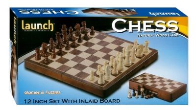 Launch Chess 12 inch folding wood